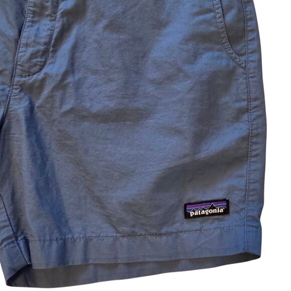 Patagonia All-wear Hemp & Cotton blend shorts, lightweight 6" inseam, sz 32 blue - Picture 4 of 10